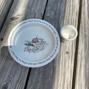 🐰Peter Rabbit Wedgwood Bowl and Egg Cup